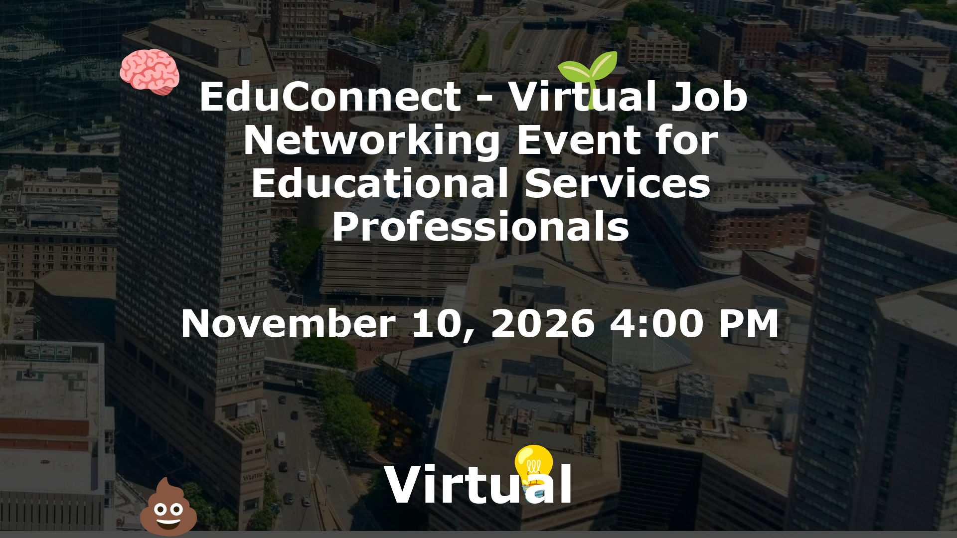 EduConnect - Virtual Job  Networking Event for Educational Services Professionals event image